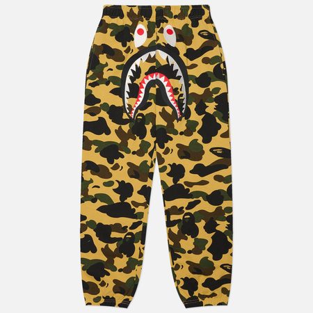 Мужские брюки A Bathing Ape 1st Camo Shark, цвет жёлтый