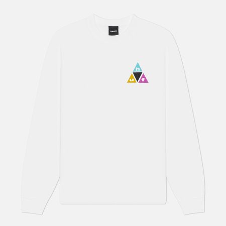 Мужской лонгслив HUF Prism Triple Triangle, цвет белый