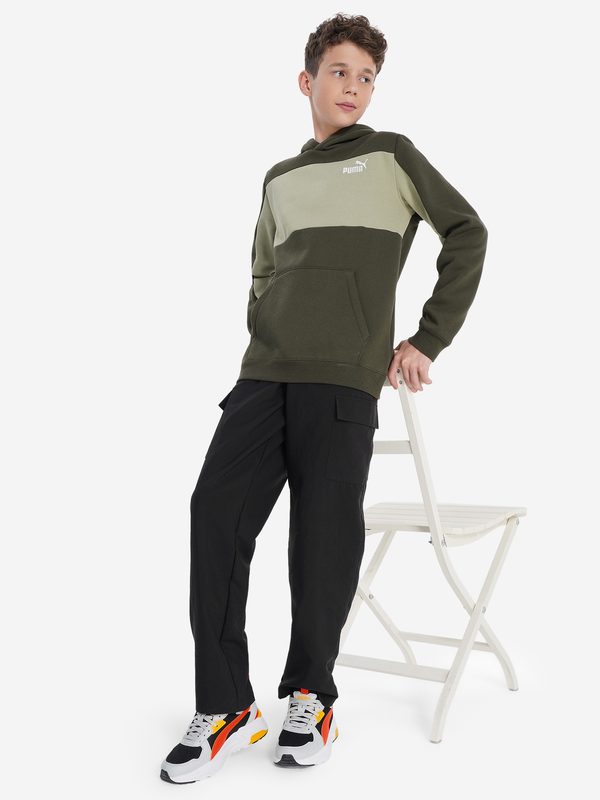 Худи для мальчиков PUMA Ess Block, Зеленый 4