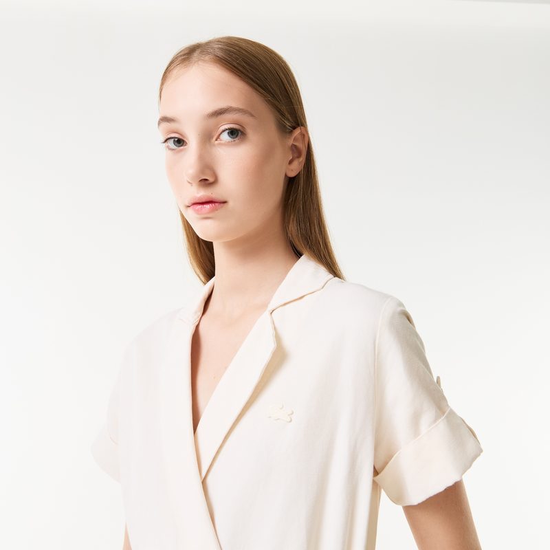 Лёгкое платье Lacoste с поясом 3