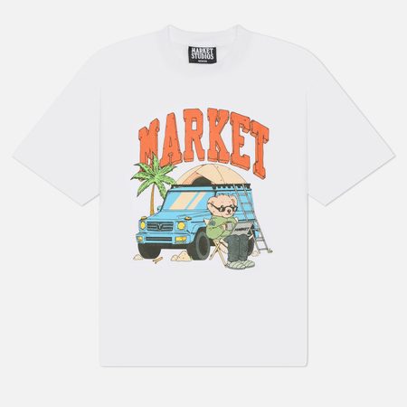 Мужская футболка MARKET Car Camper, цвет белый