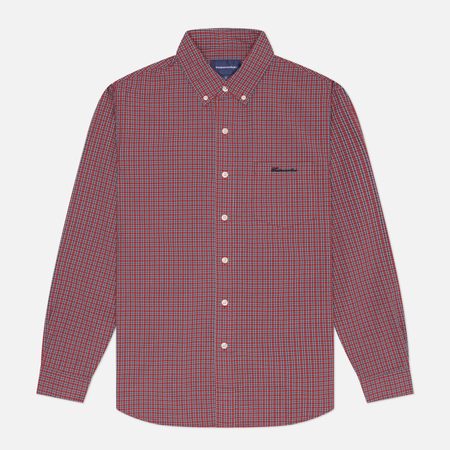Мужская рубашка thisisneverthat Lightweight Plaid, цвет красный