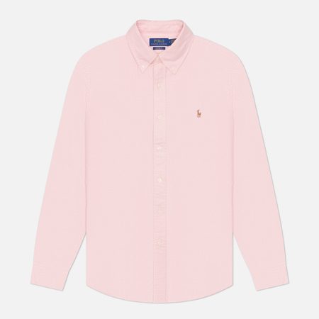 Мужская рубашка Polo Ralph Lauren Classic Oxford Custom Fit, цвет розовый
