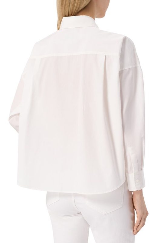 Хлопковая рубашка Weekend Max Mara 4