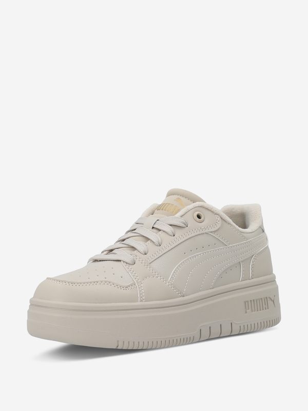 Кеды утепленные для девочек PUMA Rebound Femme Wtr, Бежевый 2