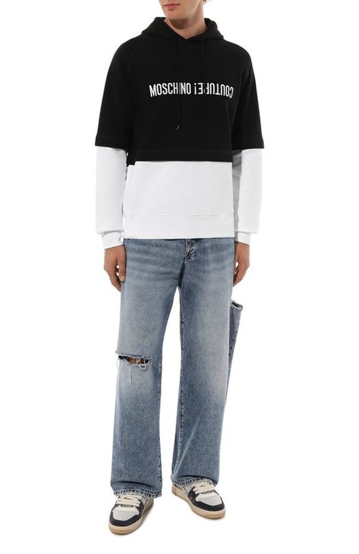 Хлопковое худи Moschino 2