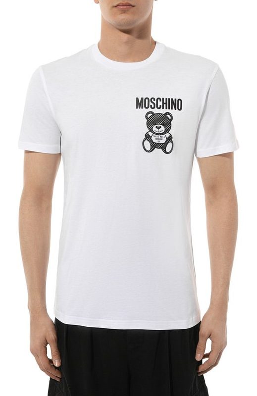 Хлопковая футболка Moschino 3