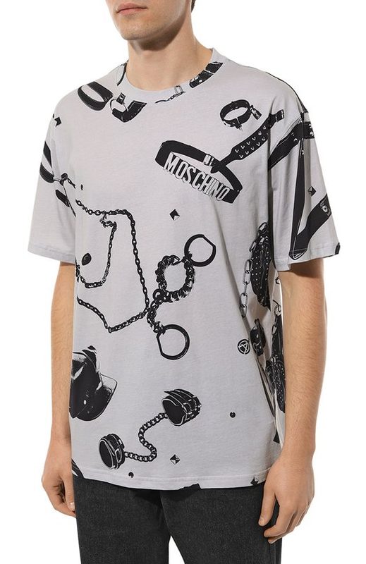 Хлопковая футболка Moschino 3