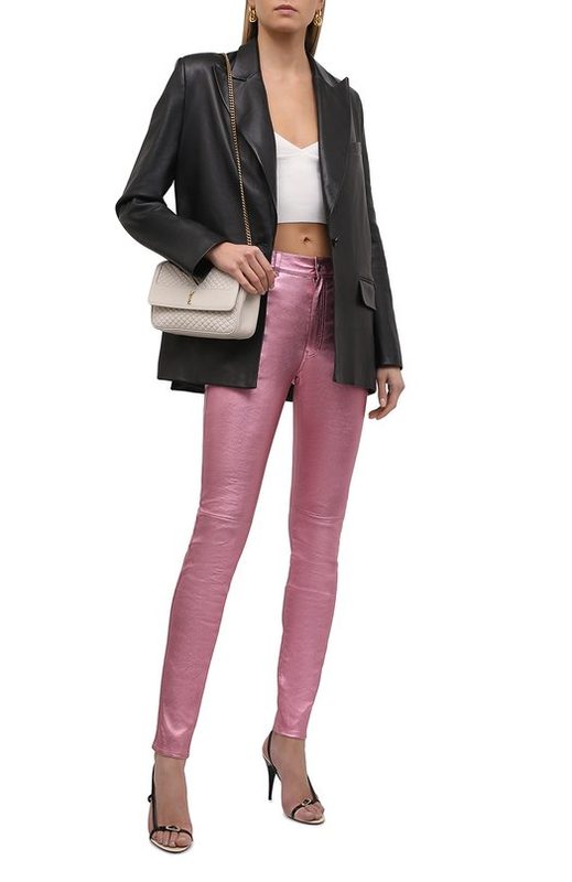 Кожаные брюки Saint Laurent 2