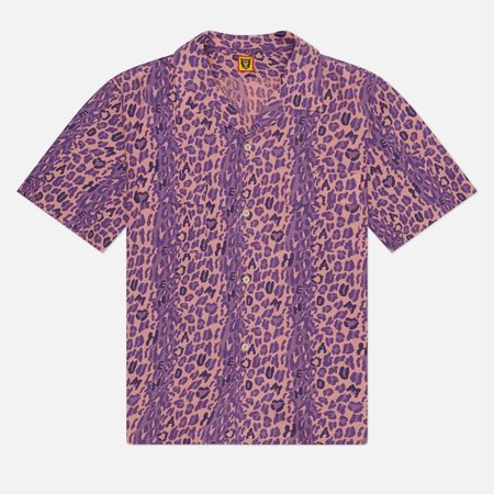 Мужская рубашка Human Made Leopard Aloha, цвет фиолетовый
