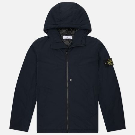Мужская демисезонная куртка Stone Island Micro Twill Padded Hooded, цвет синий
