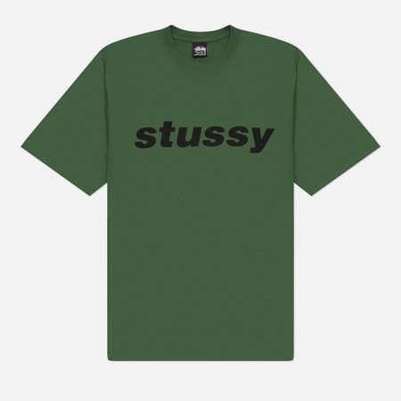 Мужская футболка Stussy Shark Pigment Dyed, цвет зелёный