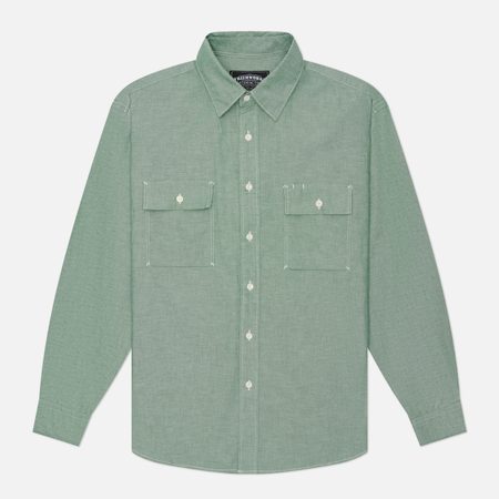 Мужская рубашка FrizmWORKS Cigarette Pocket Chambray, цвет зелёный