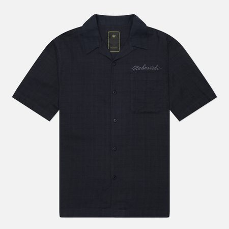Мужская рубашка maharishi Light Double Voil Cuban, цвет синий