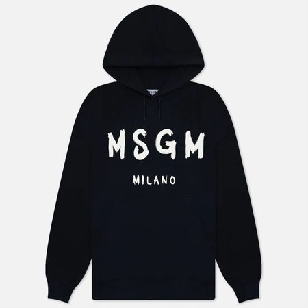 Женская толстовка MSGM MSGM Felpa Brush Stroke, цвет чёрный