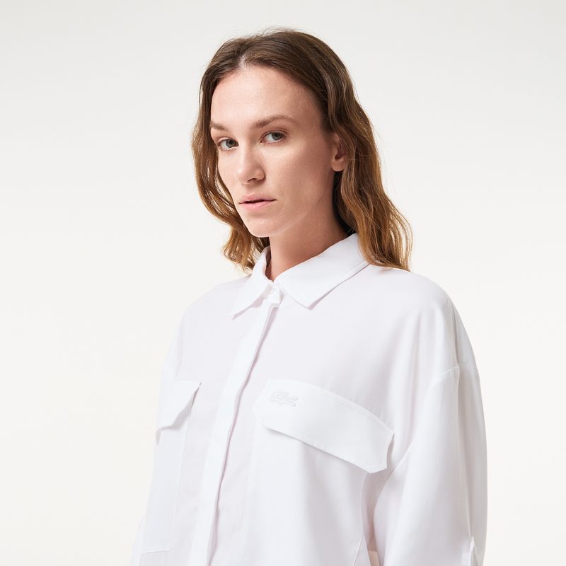 Женская рубашка Lacoste из тенселя 3