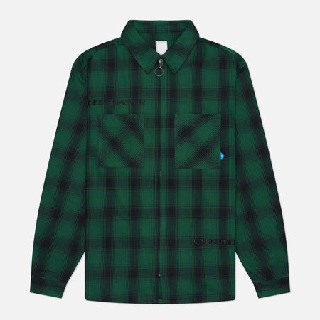 Мужская рубашка Liberaiders Ombre Zip, цвет зелёный