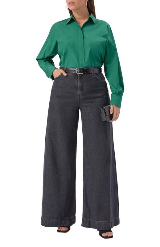 Хлопковая рубашка Max Mara Studio 2