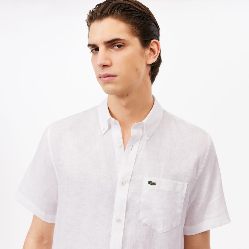 Мужская льняная рубашка Lacoste 5