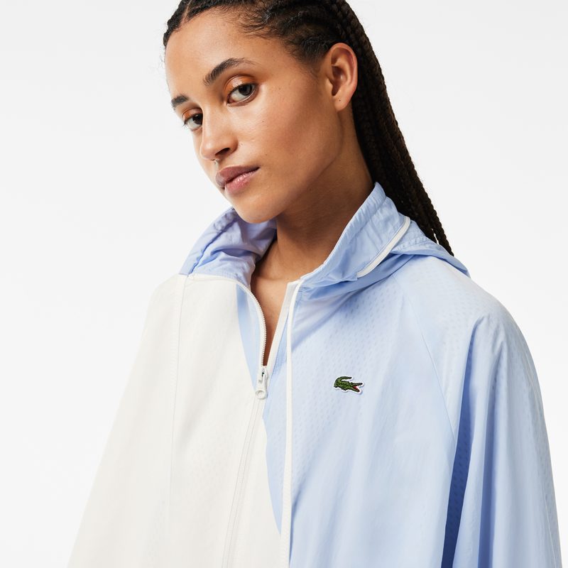 Женская объемная спортивная куртка Lacoste с капюшоном 3