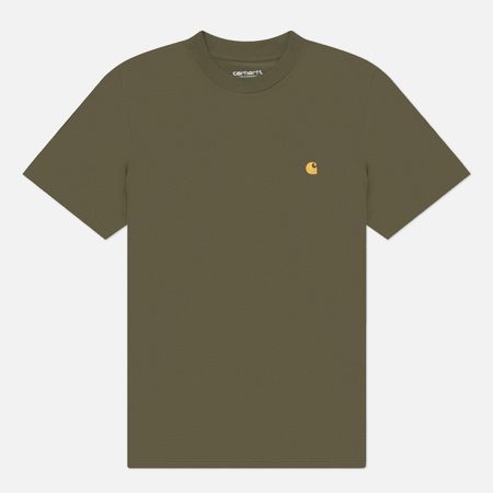 Мужская футболка Carhartt WIP Chase, цвет оливковый