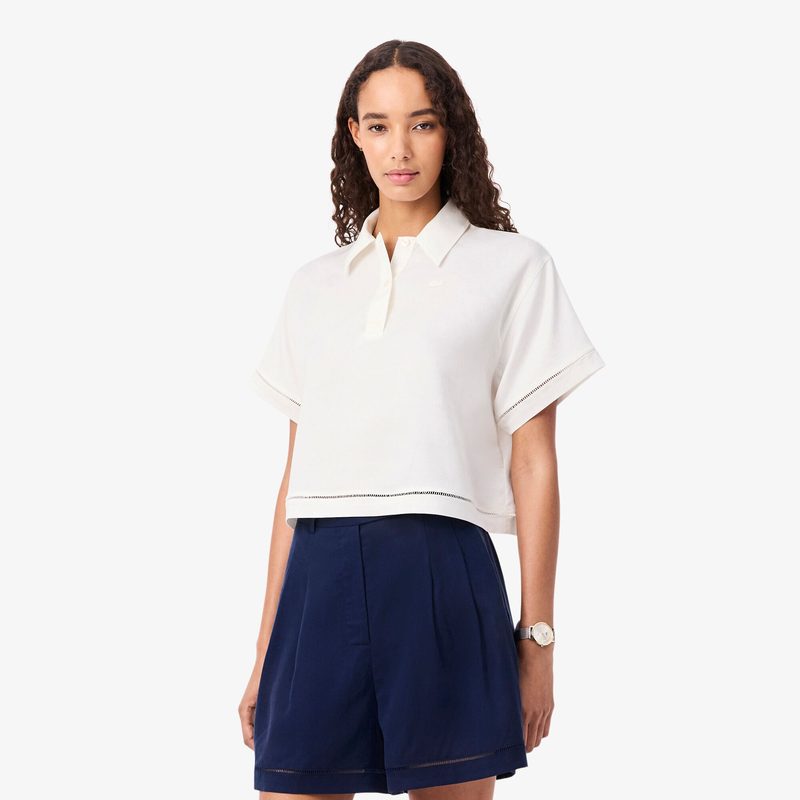 Женская рубашка Lacoste из смеси льна