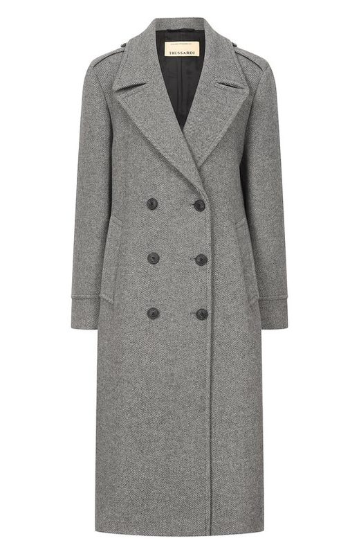 Шерстяное пальто Trussardi