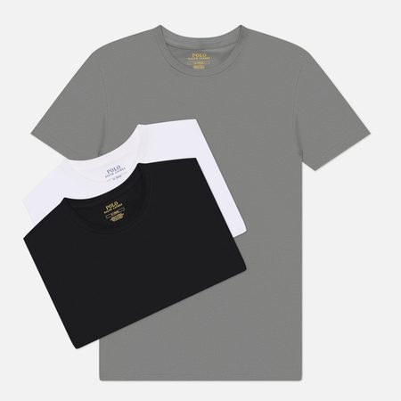 Комплект мужских футболок Polo Ralph Lauren Stretch Cotton Crew Neck 3-Pack, цвет комбинированный