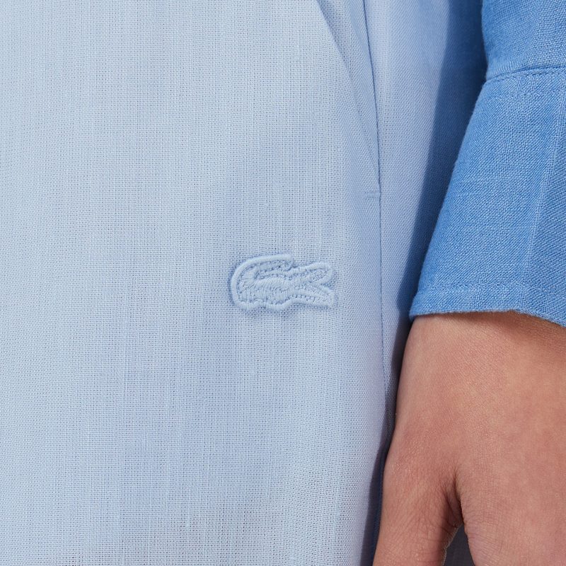 Женские брюки Lacoste из смеси льна 4