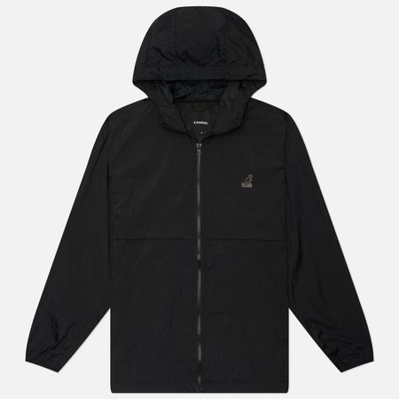 Мужская куртка ветровка Kangol Nylon Windbreaker, цвет чёрный
