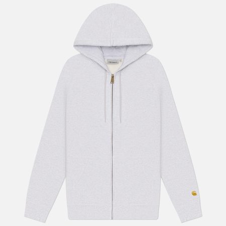 Мужская толстовка Carhartt WIP Full Zip Hooded Chase, цвет серый