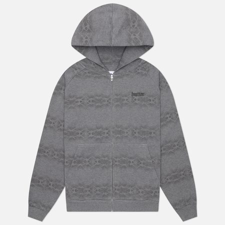 Мужская толстовка Butter Goods Faded Waffle Zip-Thru Hoodie, цвет серый