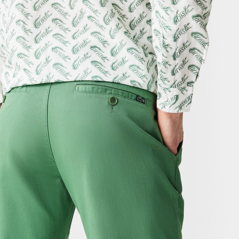 Мужские брюки Lacoste приталенного кроя из смеси льна 4
