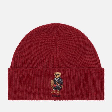 Шапка Polo Ralph Lauren Holiday Bear Rib, цвет красный