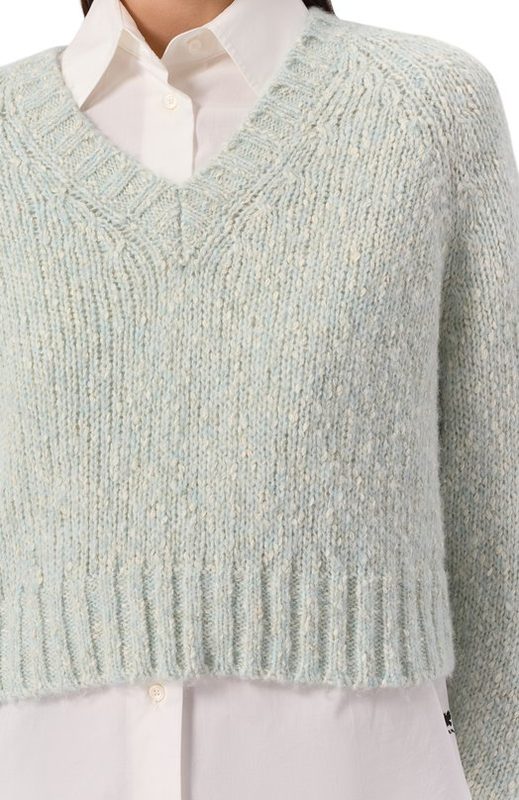 Свитер из хлопка и шерсти Weekend Max Mara 5