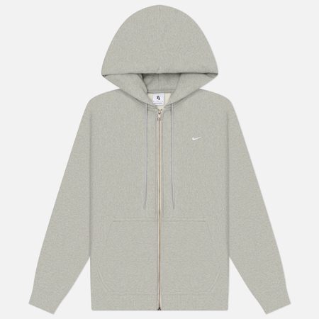 Мужская толстовка Nike Solo Swoosh Full-Zip Hoodie, цвет серый