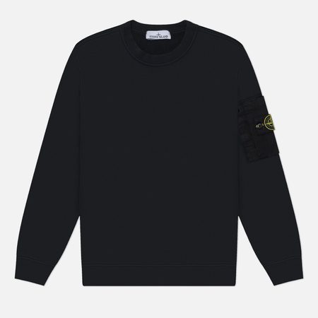 Мужская толстовка Stone Island Cotton Fleece Regular Midweight, цвет синий