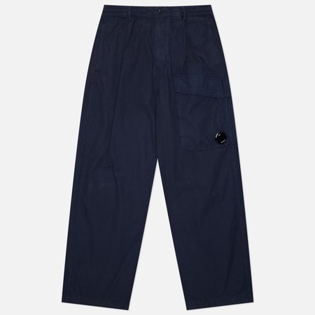 Мужские брюки C.P. Company Micro-Reps Boxy Cargo Lens Garment Dyed, цвет синий