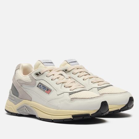 Женские кроссовки Autry Hyperway Low Soft Leather/Suede Mesh, цвет белый
