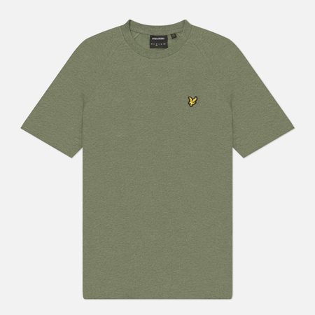 Мужская футболка Lyle & Scott Tri Marl Raglan, цвет оливковый