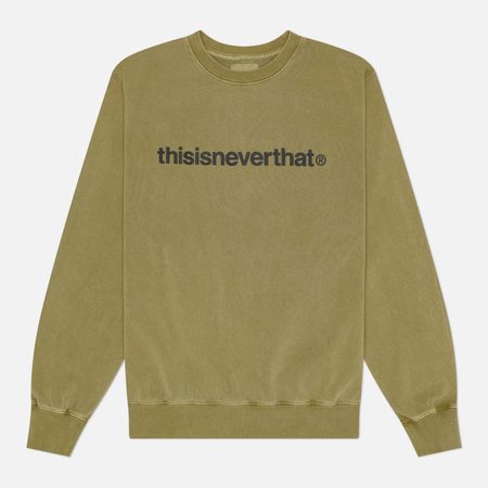 Мужская толстовка thisisneverthat T-Logo LT Crewneck, цвет зелёный