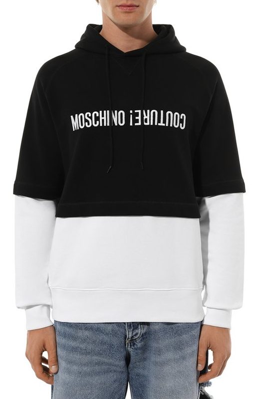 Хлопковое худи Moschino 3