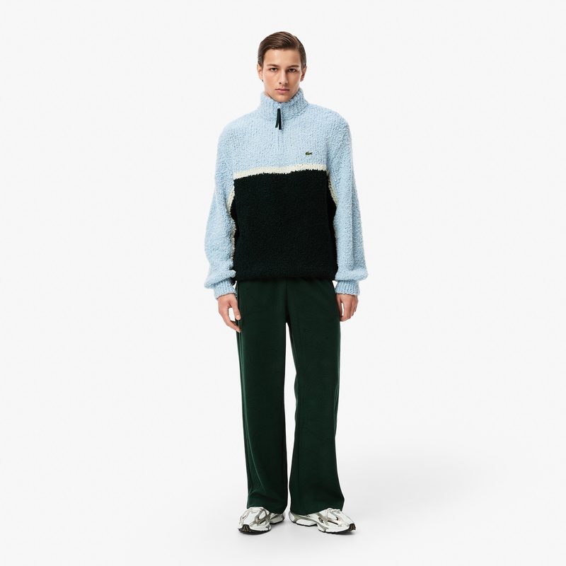 Мужской свитер Lacoste с высоким воротом на молнии свободного кроя 4