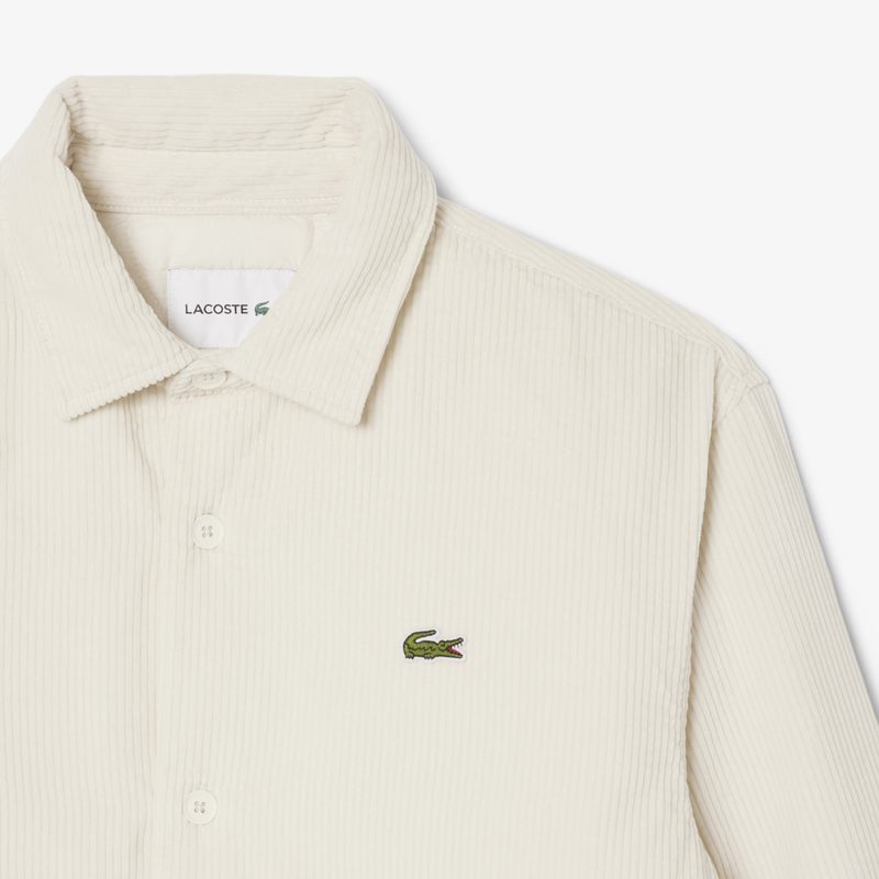 Мужская вельветовая утепленная рубашка Lacoste 5