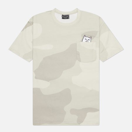 Мужская футболка RIPNDIP Lord Nermal Pocket, цвет серый