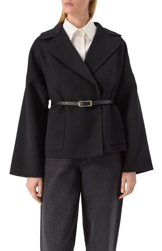 Полупальто из шерсти и кашемира Max Mara Studio 3