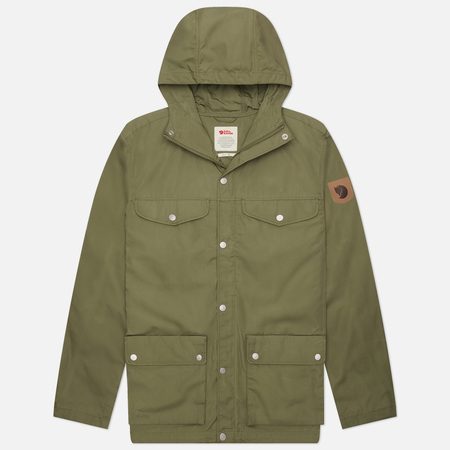 Мужская куртка ветровка Fjallraven Greenland, цвет зелёный