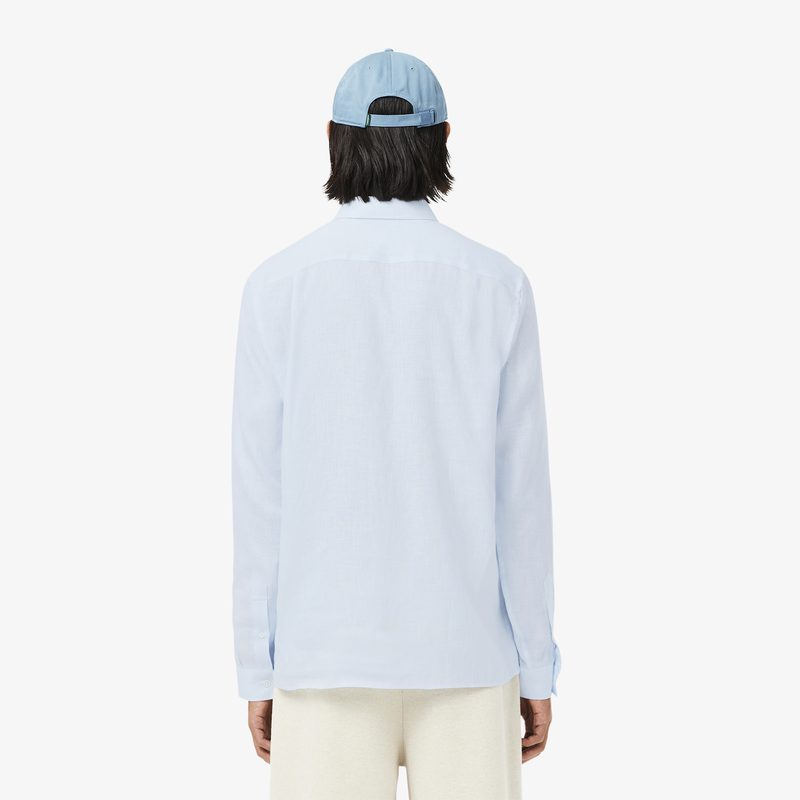 Мужская льняная рубашка Lacoste стандартного кроя 2