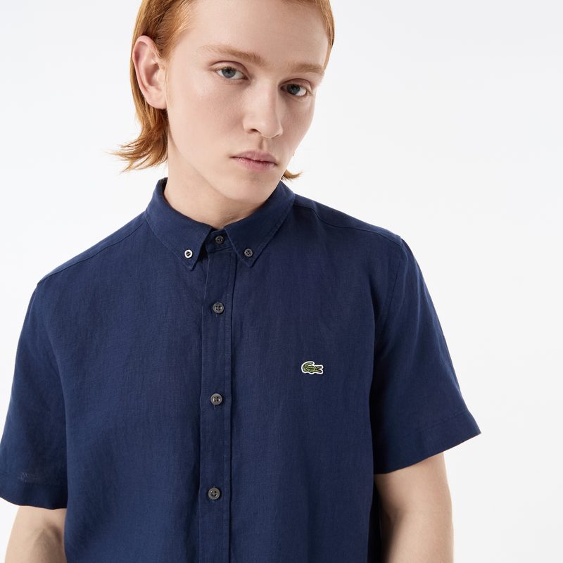 Мужская льнаная рубашка Lacoste 3