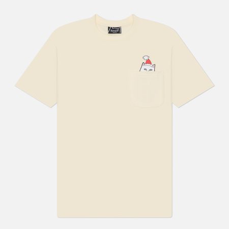 Мужская футболка RIPNDIP Lord Santa Pocket, цвет белый